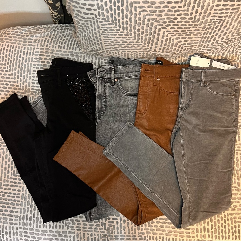 Stylish Black, Gray, and Brown Pants Collection